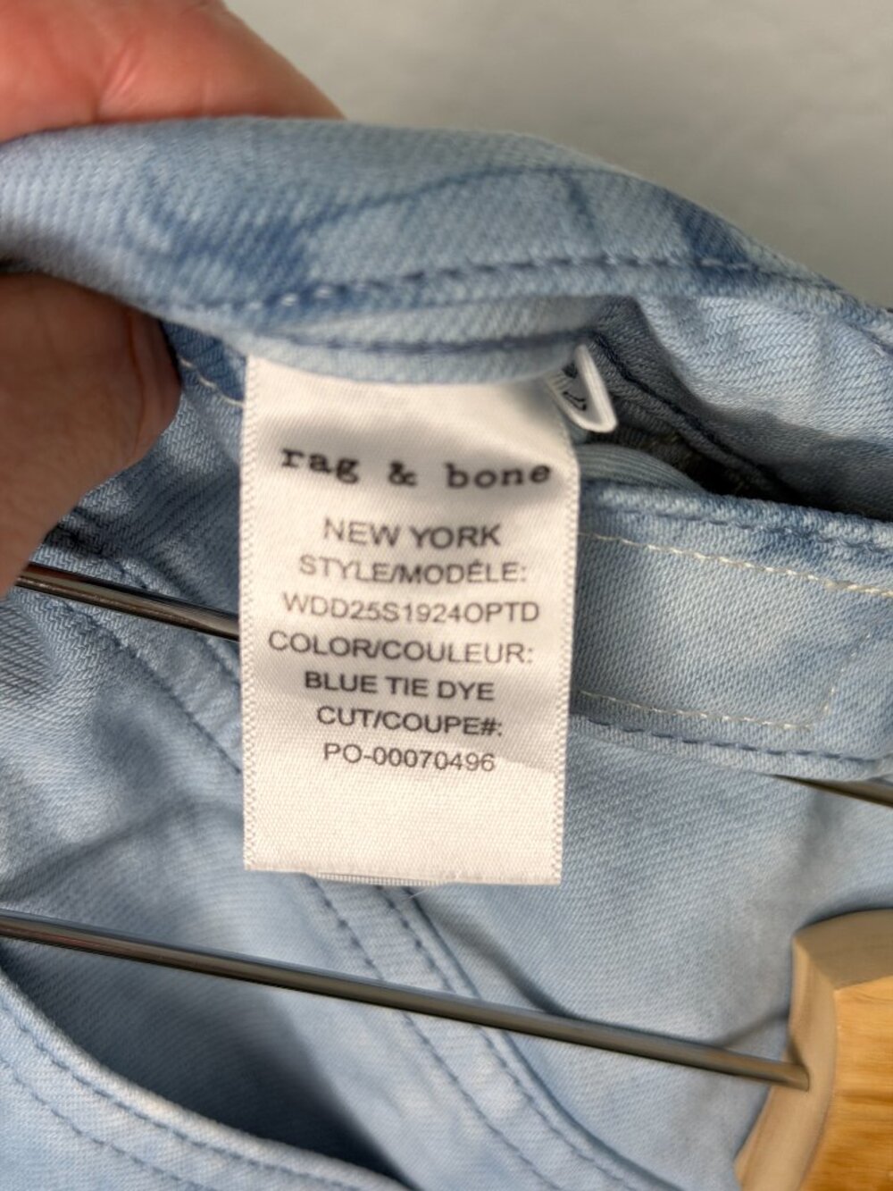NWT Rag & Bone Tie Dye Retro Cut Off Shorts- 27- MSRP $248 - Picture 7 of 9
